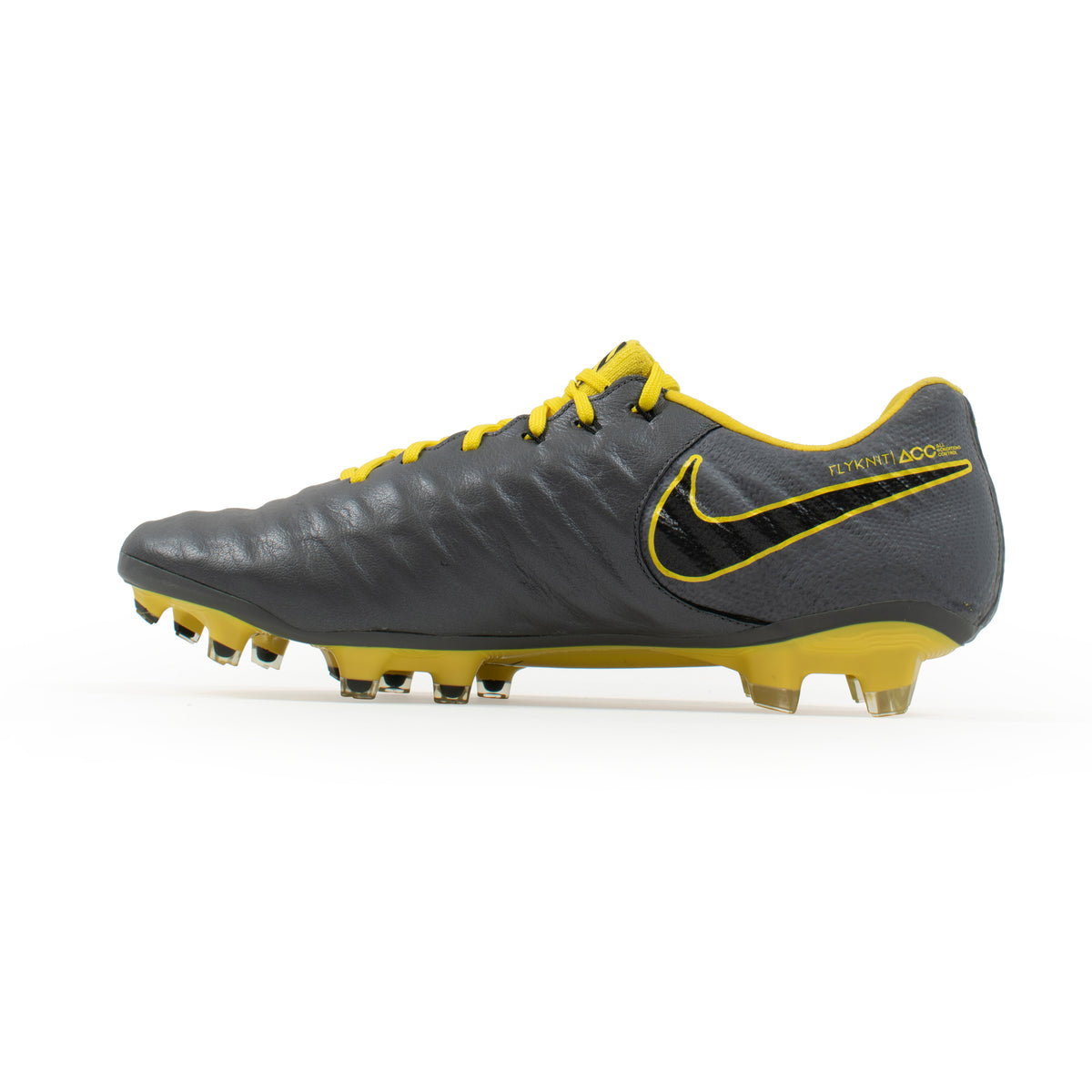 Nike Tiempo Legend Elite Grey Yellow FG – Classic Soccer Cleats