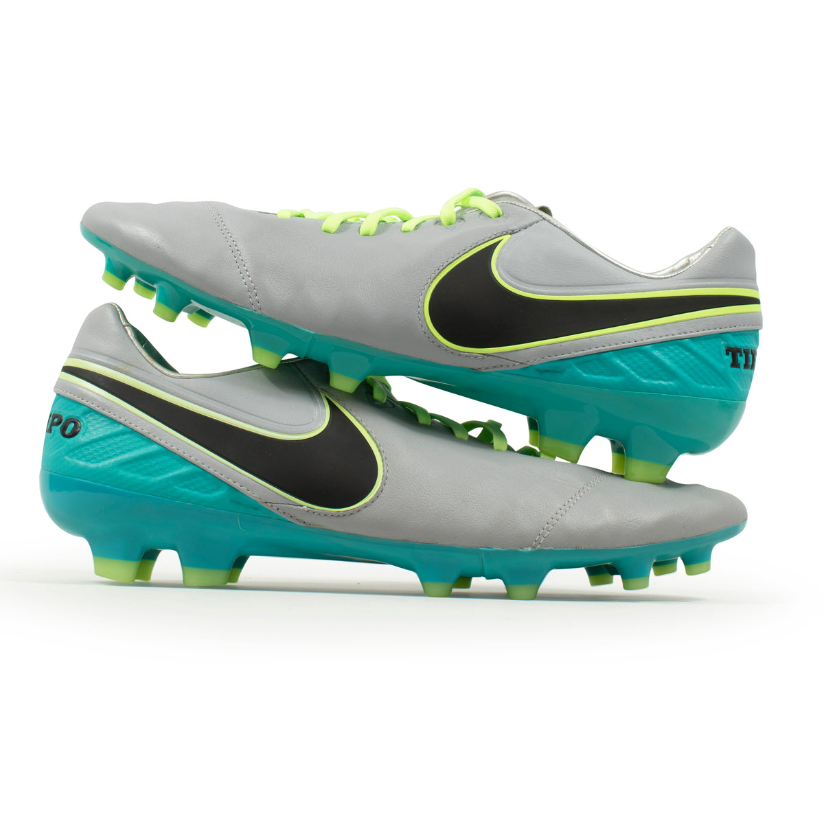 Nike Tiempo Legacy II Silver Blue FG – Classic Soccer Cleats
