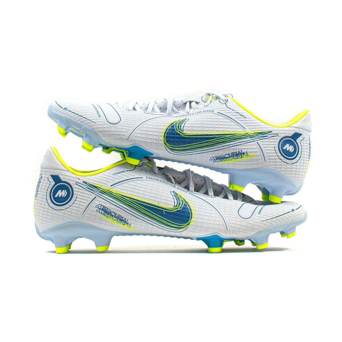 Nike Mercurial Vapor 14 Academy Blue Yellow FG – Classic Soccer Cleats