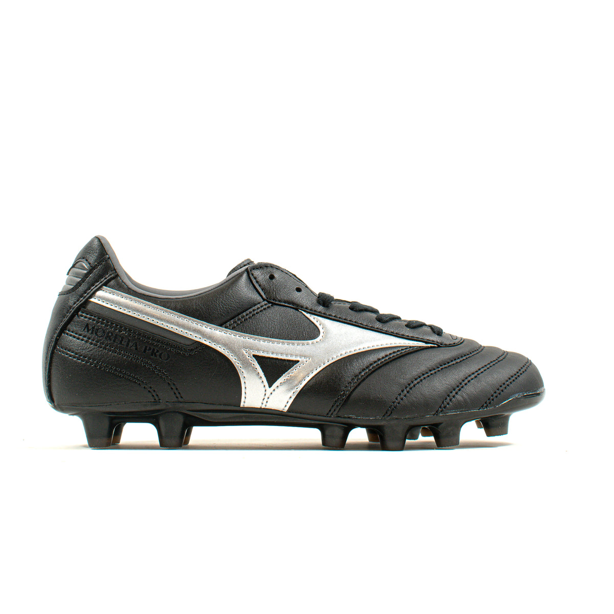 Mizuno Morelia II Pro Black Silver FG – Classic Soccer Cleats