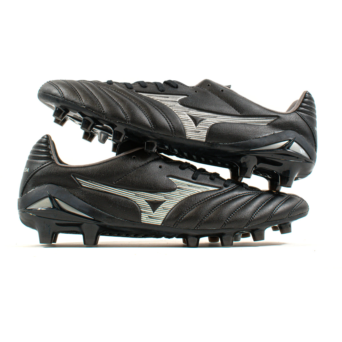 Mizuno Monarcida Neo III Pro Black Silver FG – Classic Soccer Cleats