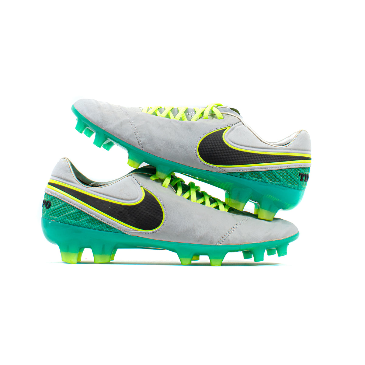Green Nike Tiempo White Blue Yellow Yellow Youth Tiempo Soccer