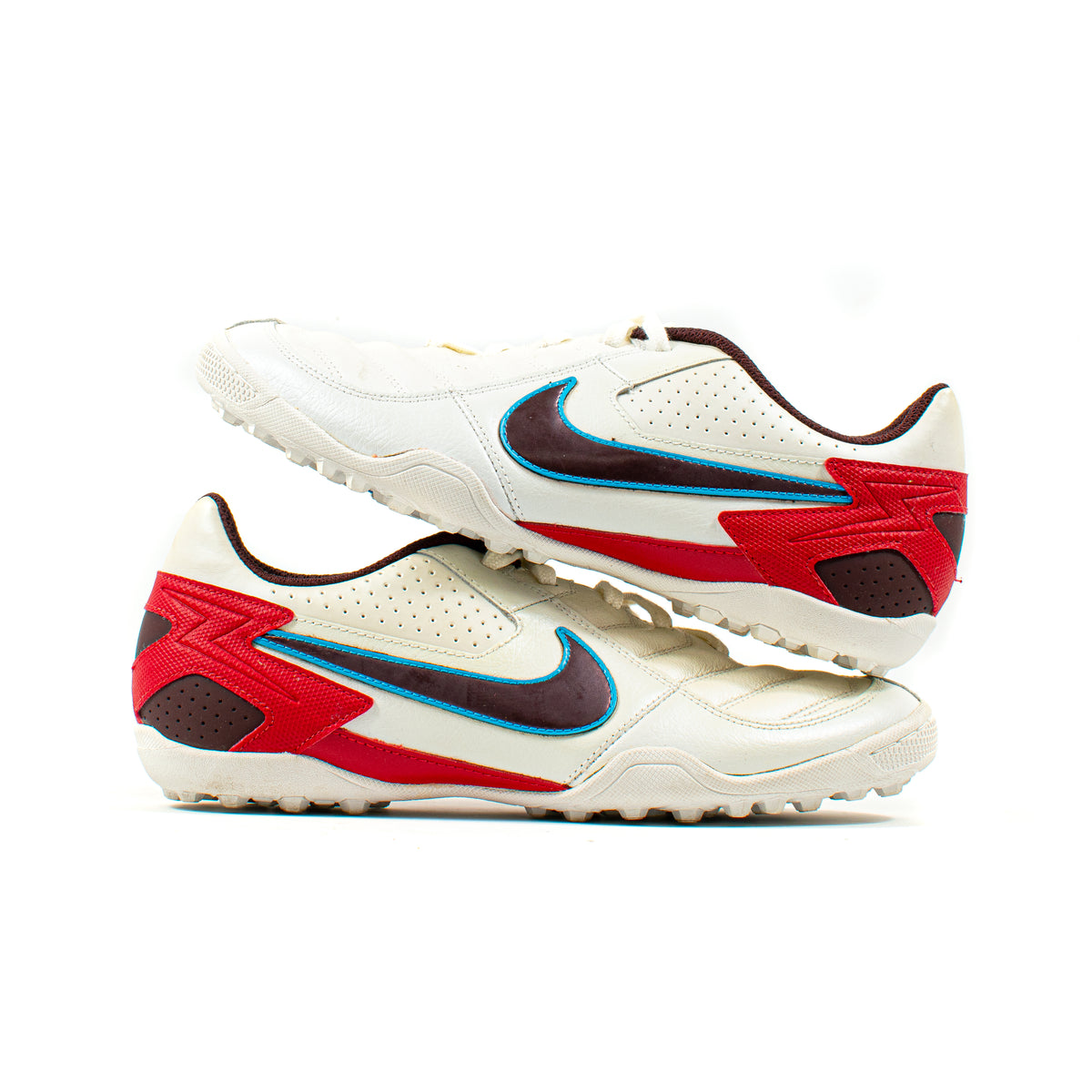 Nike T-3 White Red Indoor Turf – Classic Soccer Cleats