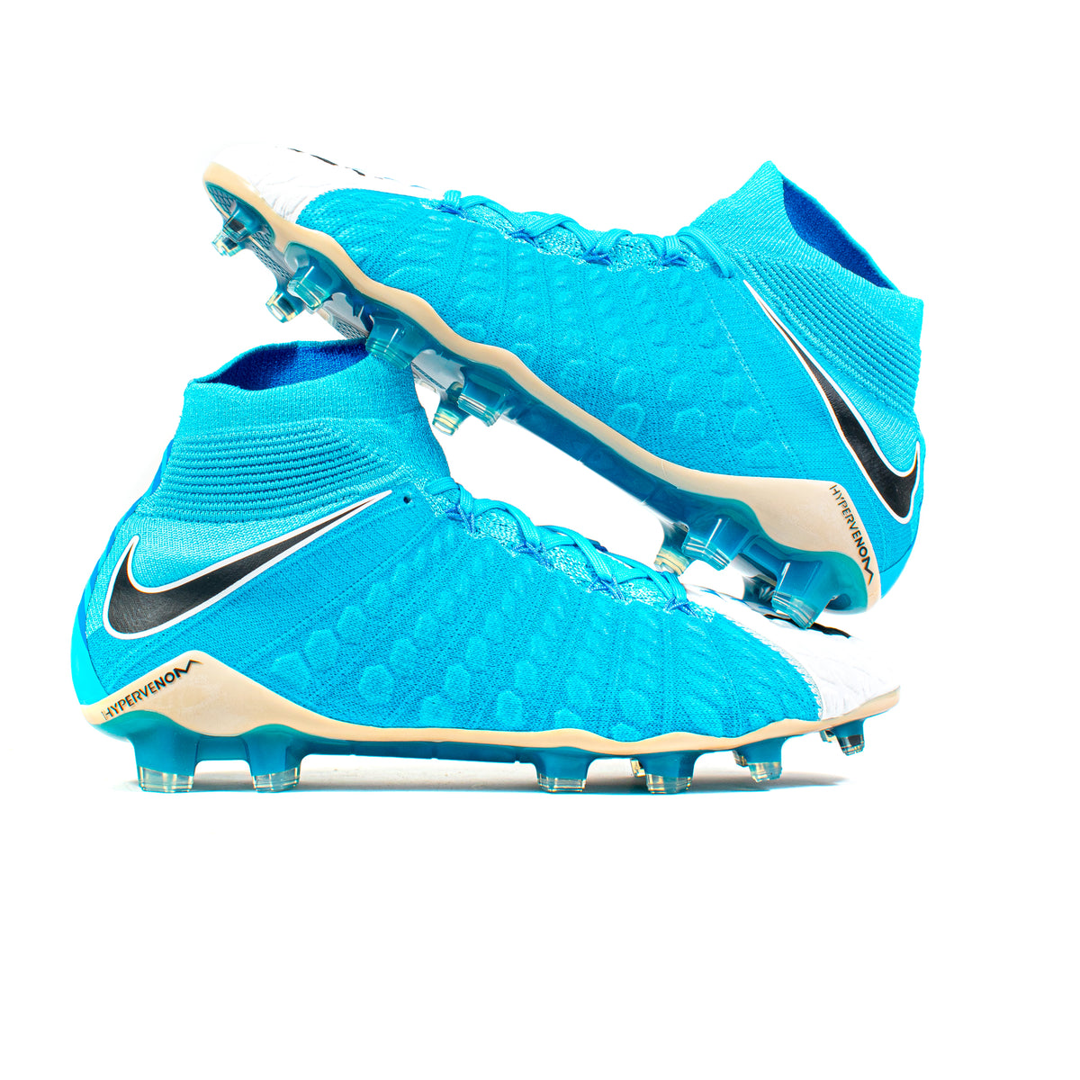 Nike Hypervenom Phantom III DF Blue White FG – Classic Soccer Cleats