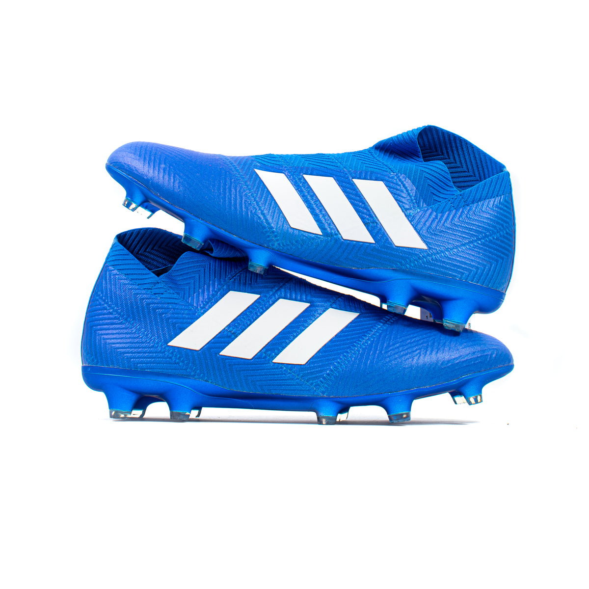 Adidas Nemeziz 18+ Blue FG – Classic Soccer Cleats - Main Image