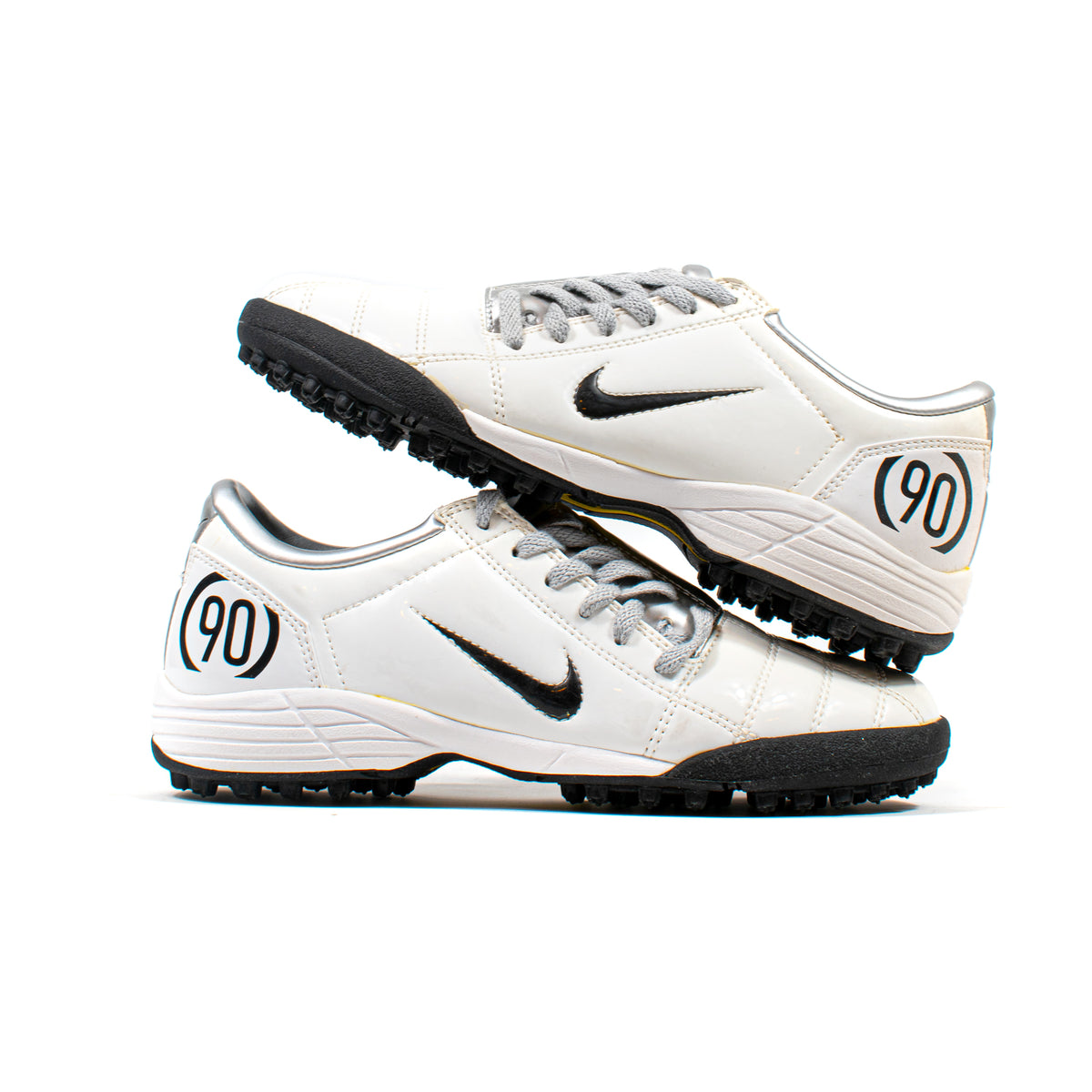 Nike Total 90 III White Silver Turf – Classic Soccer Cleats