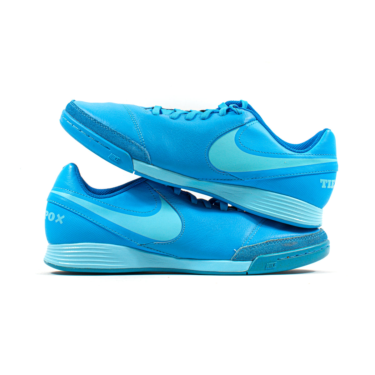 Nike TiempoX Genio Leather IC Blue – Classic Soccer Cleats