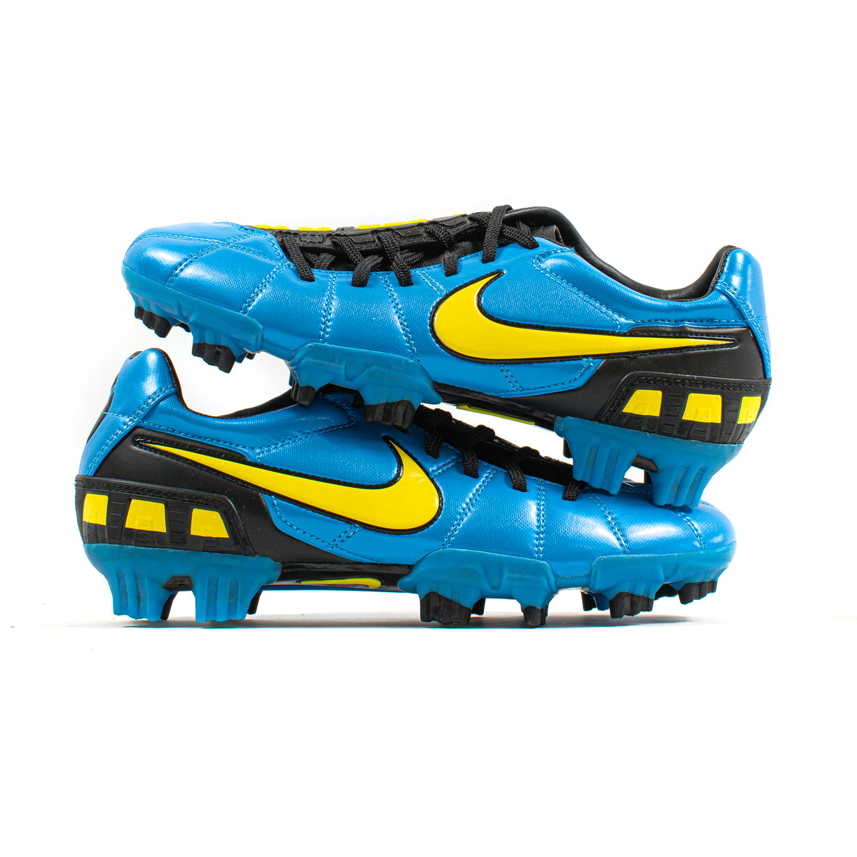 Nike Total 90 Strike III Blue Yellow FG – Classic Soccer Cleats