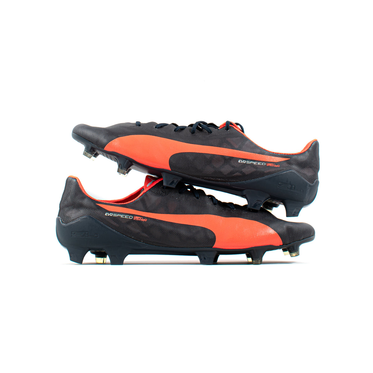 Puma EvoSpeed SL Black Orange FG Classic Soccer Cleats