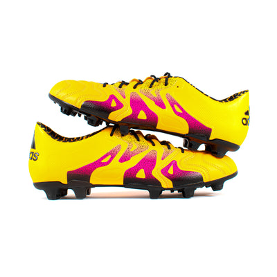 Adidas X15.1 Leather Orange Pink FG - Classic Soccer Cleats