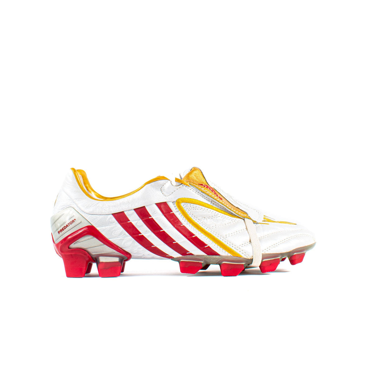 white and gold adidas predator