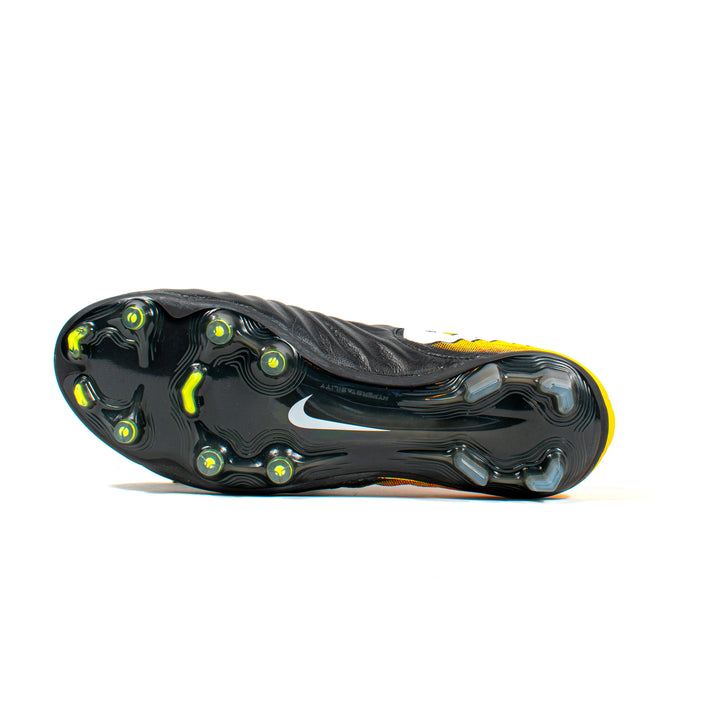Nike Tiempo Legend VII Elite K Black Yellow FG – Classic Soccer Cleats