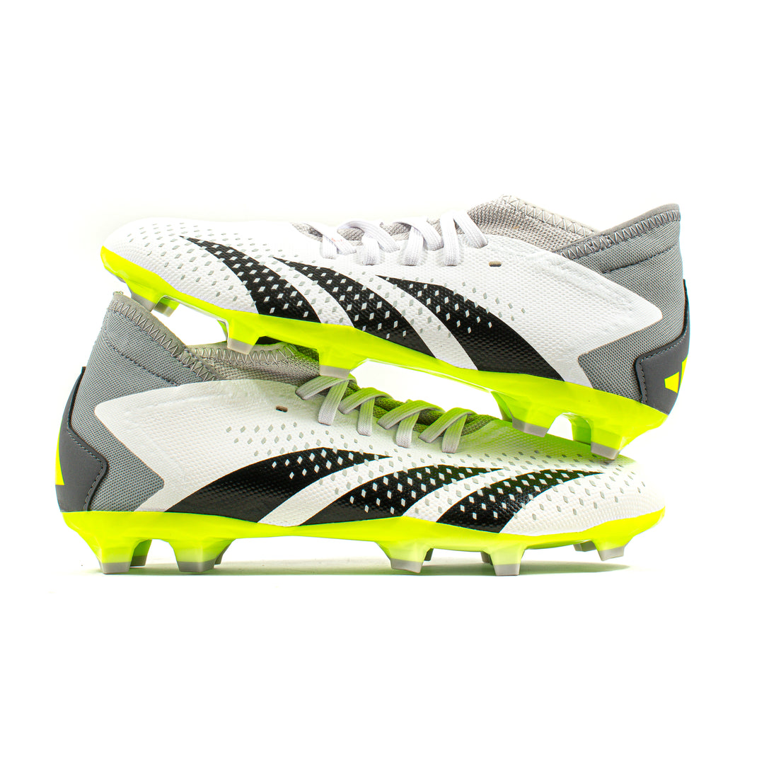 Adidas Predator Accuracy.3 White Green FG – Classic Soccer Cleats