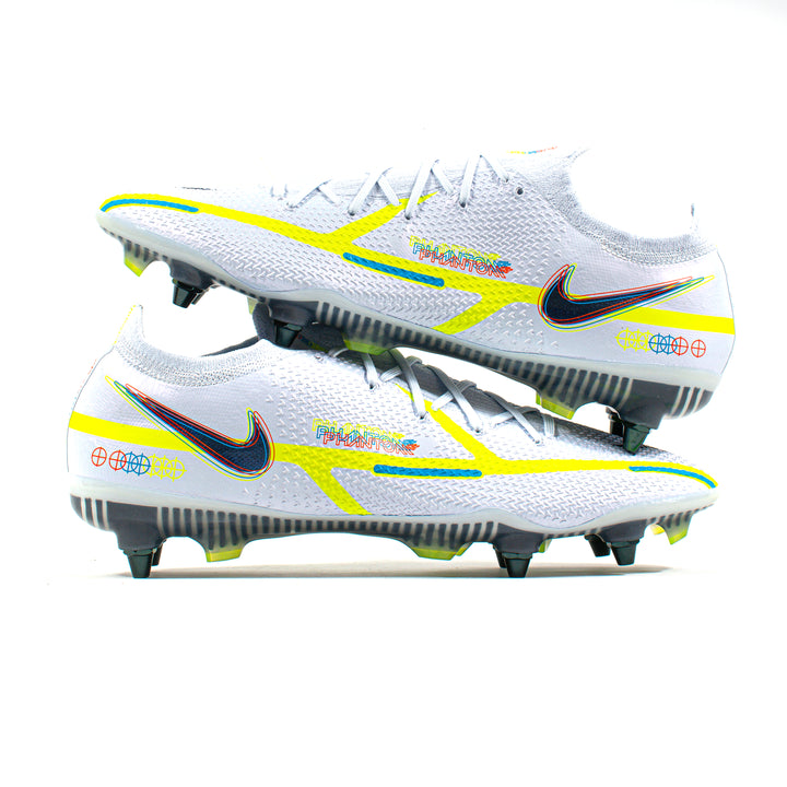 Nike Phantom GT イエロースパイクSG Nike Phantom GT II Elite White Yellow SG Pro – Classic Soccer Cleats