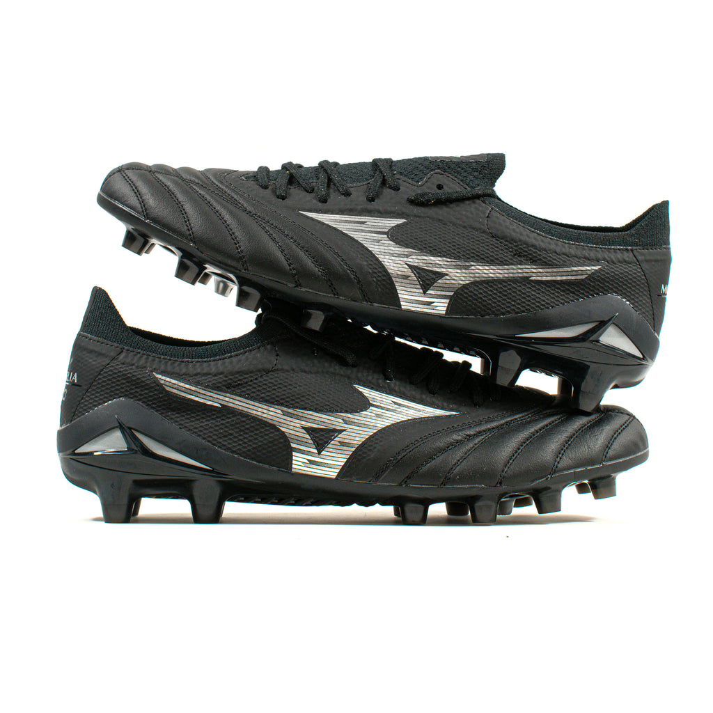 Mizuno Morelia Neo Beta IV Elite Black Silver FG – Classic Soccer