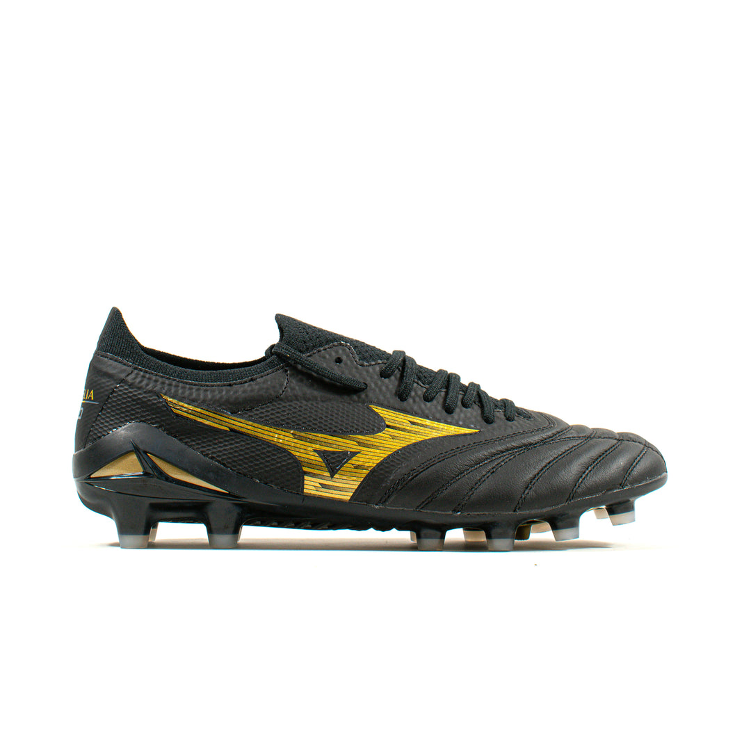 Mizuno Morelia Neo Beta IV Elite Black Gold FG – Classic Soccer Cleats