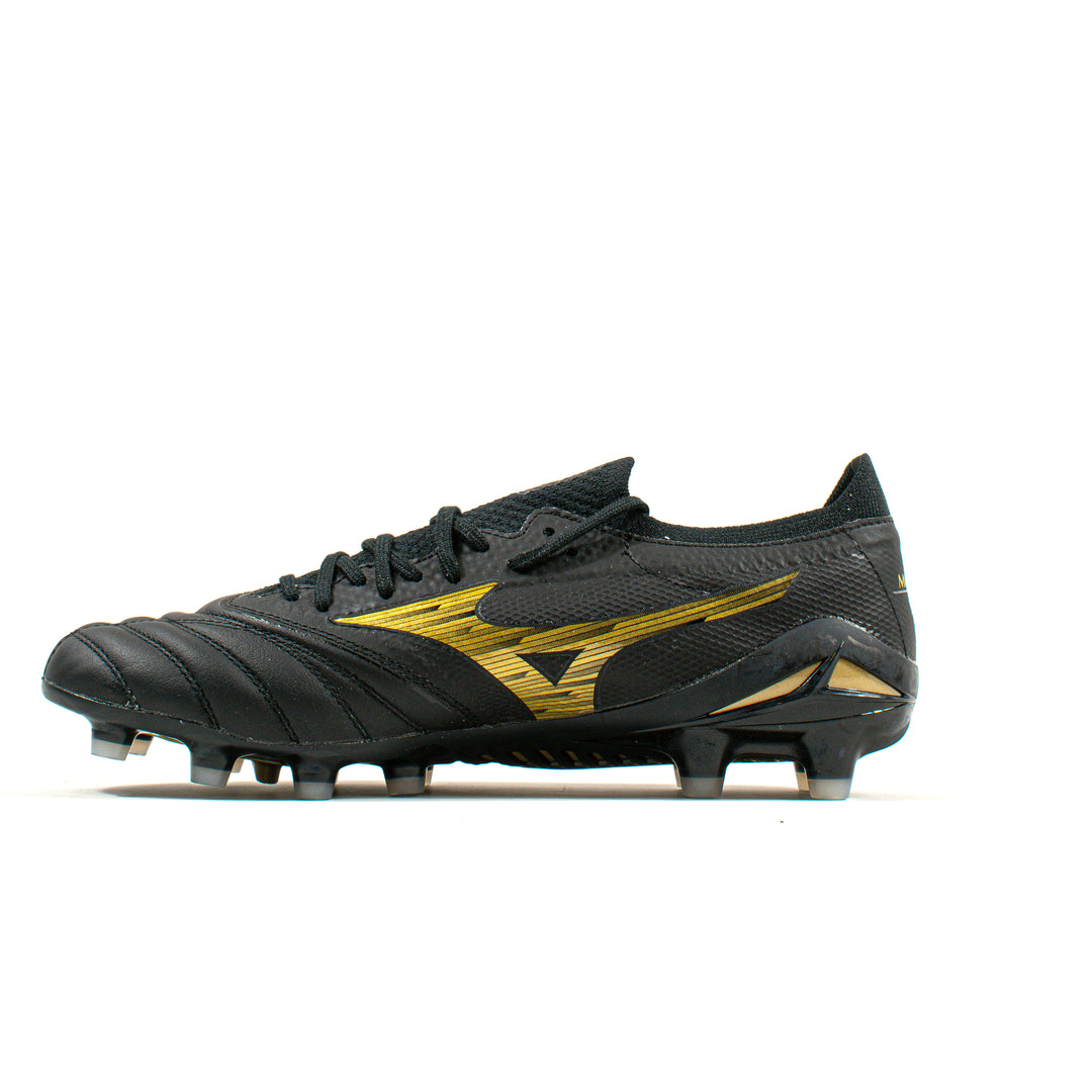 Mizuno Morelia Neo Beta IV Elite Black Gold FG – Classic Soccer Cleats
