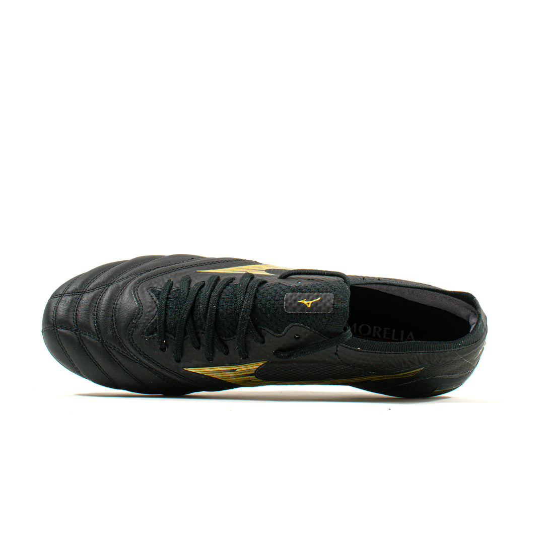 Mizuno Morelia Neo Beta IV Elite Black Gold FG – Classic Soccer Cleats