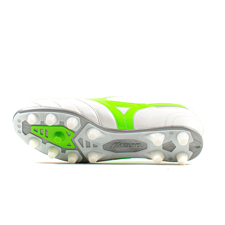 Mizuno Morelia II Elite White Green FG – Classic Soccer Cleats