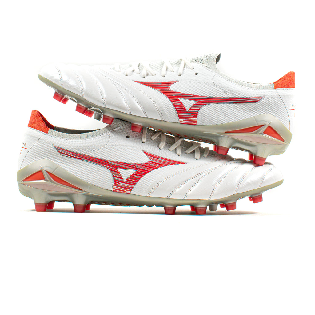 Mizuno Morelia Neo IV Japan Leather Elite White Red FG – Classic