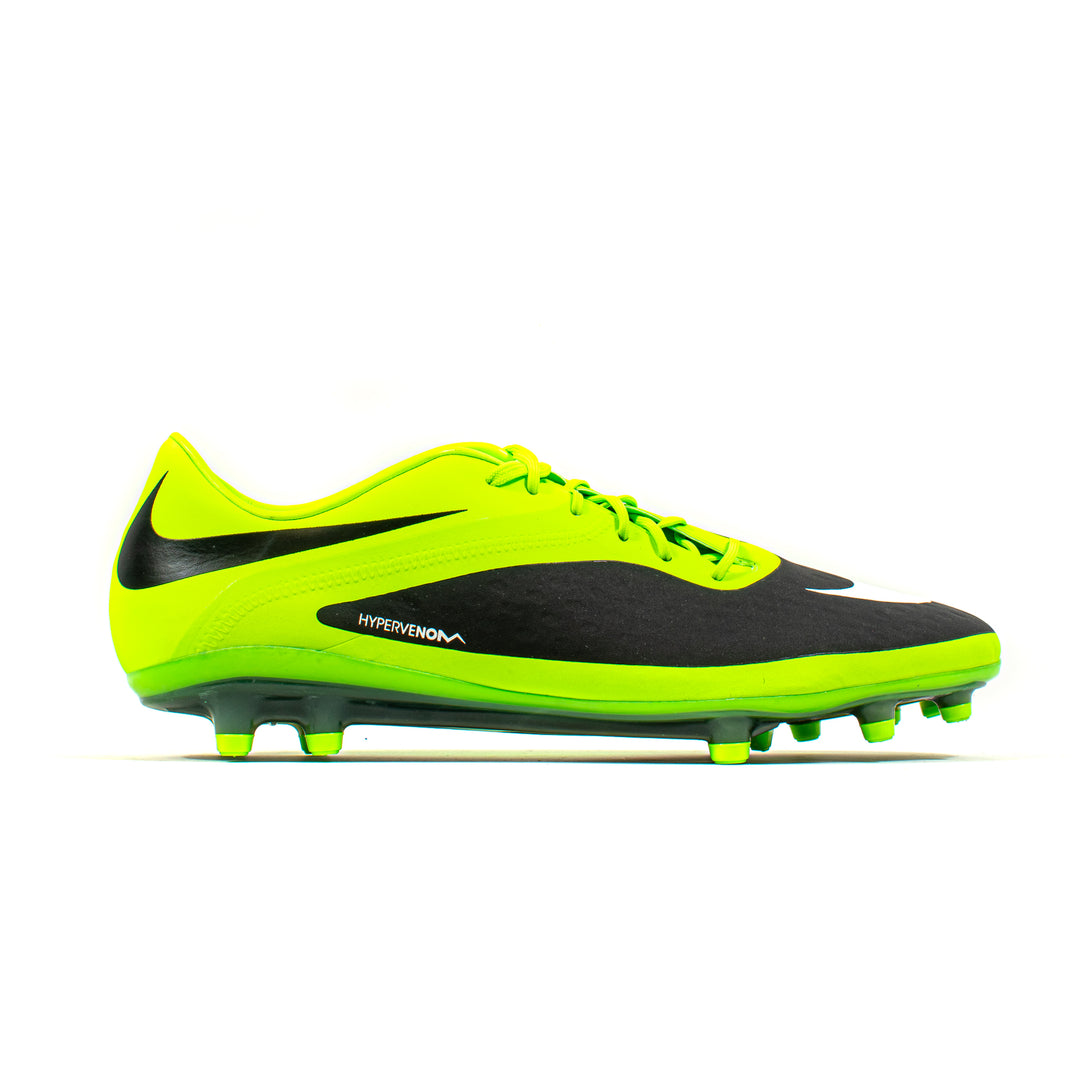 Nike Hypervenom Phatal Black Green FG – Classic Soccer Cleats
