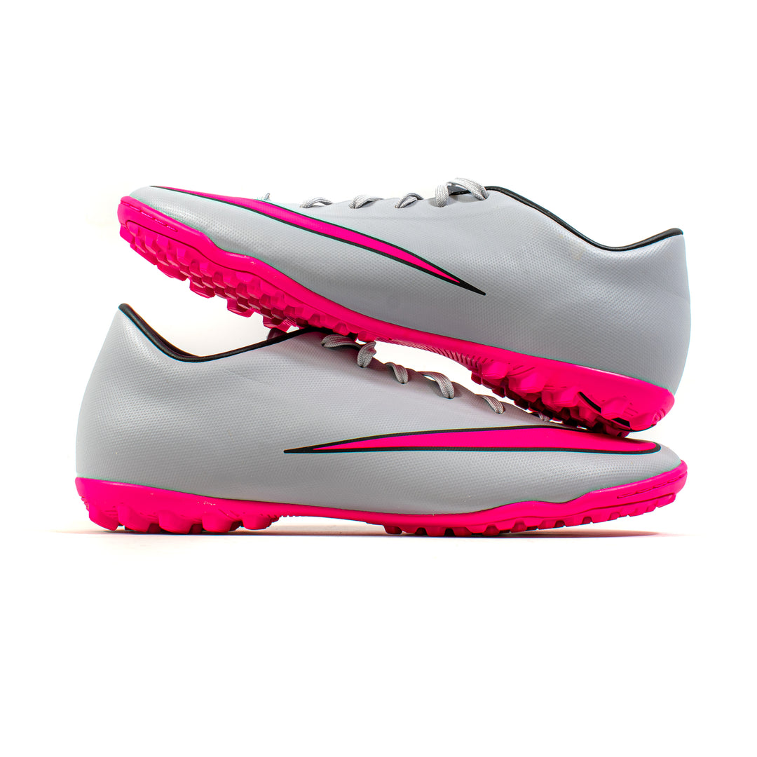 Nike Mercurial Victory V Grey Pink Turf – Classic Soccer Cleats