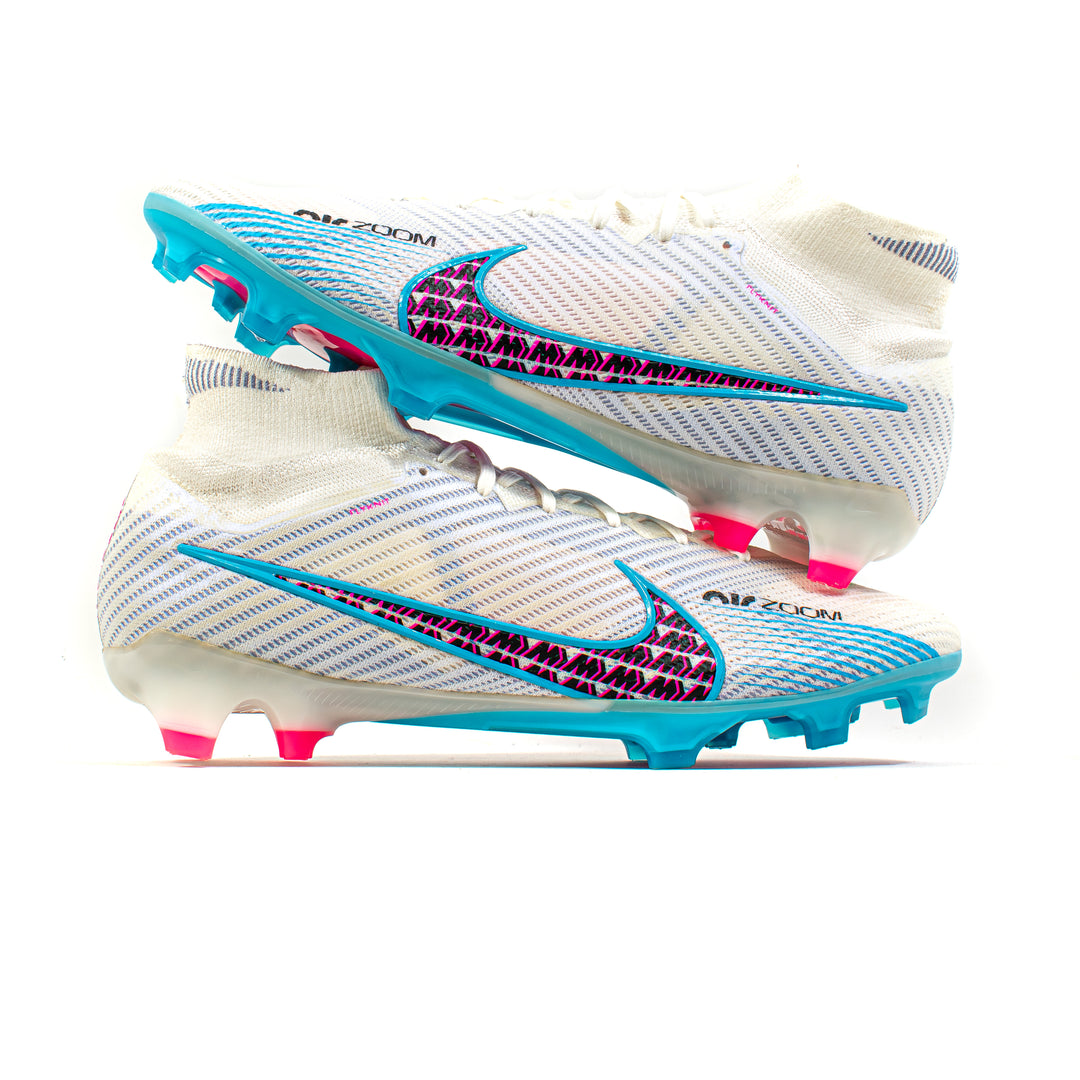 blue and pink nike soccer cleats