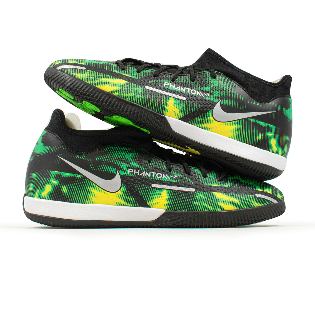 Nike Phantom GT2 SW Academy Black Green IC – Classic Soccer Cleats