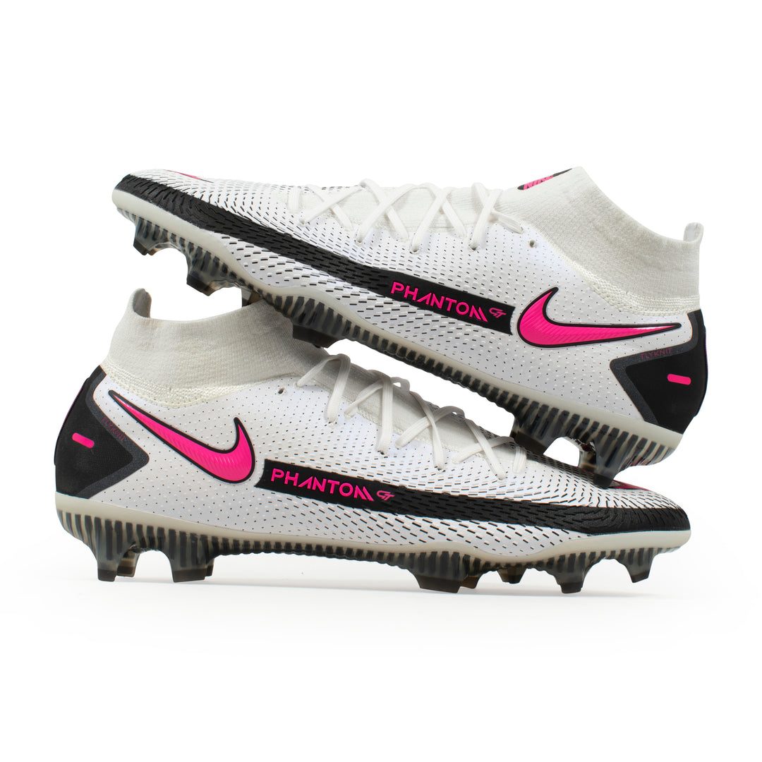 Nike Phantom GT Elite WHite PInk FG – Classic Soccer Cleats