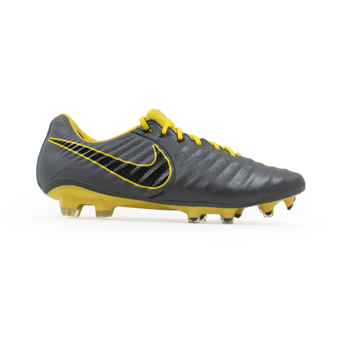 Nike Tiempo Legend 7 Elite Grey Yellow FG – Classic Soccer Cleats