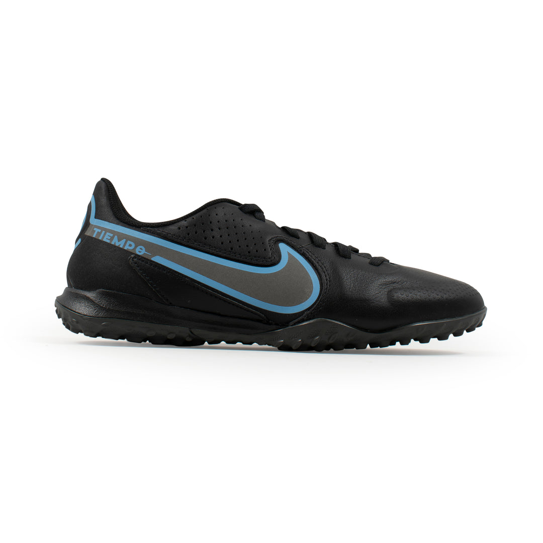 Nike Tiempo Legend 9 Academy Black Blue Indoor Turf – Classic