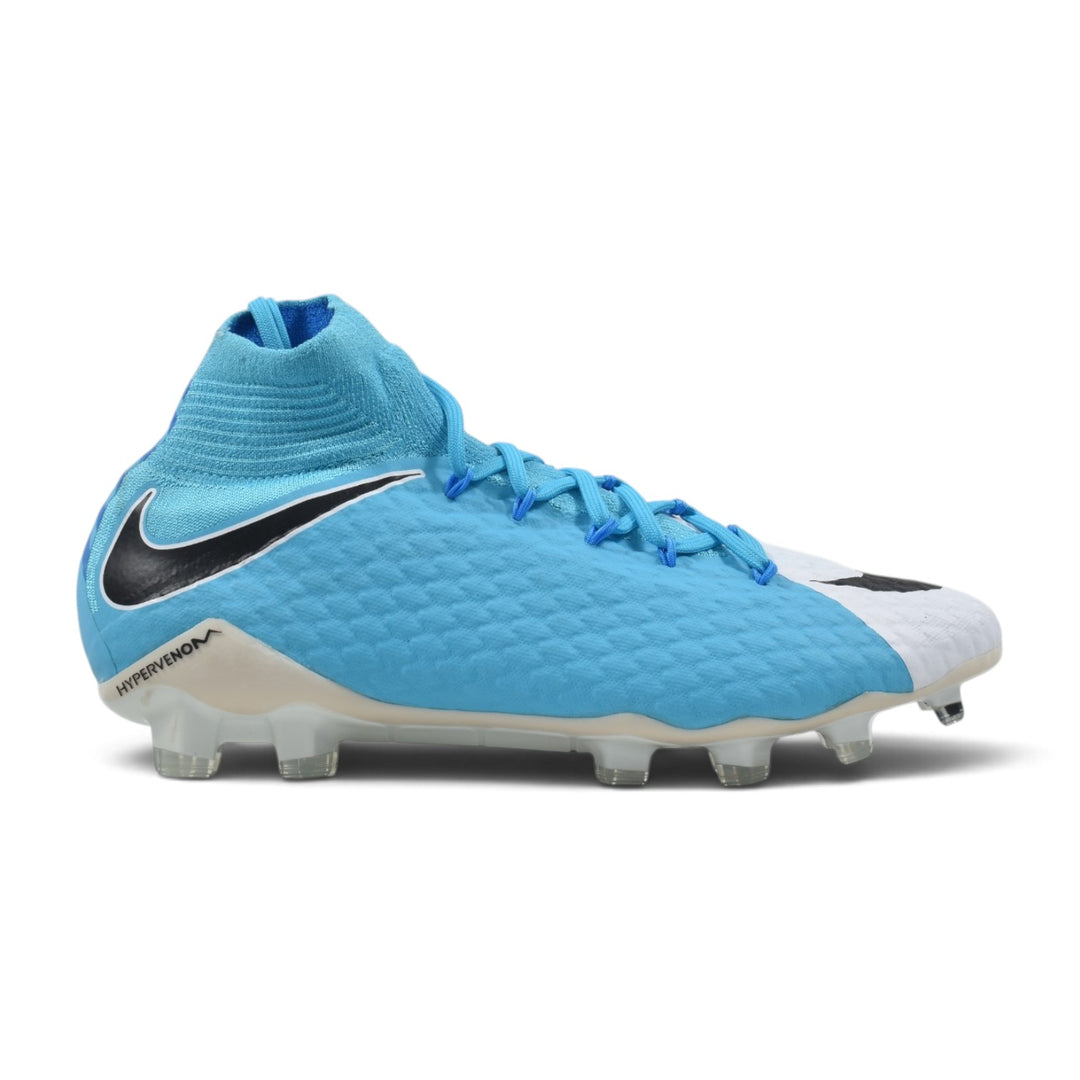 Nike Hypervenom Phatal III Blue White DF FG – Classic Soccer Cleats