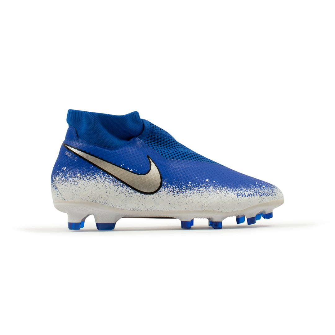 Nike Phantom Vision VSN Pro DF Blue White FG – Classic Soccer Cleats