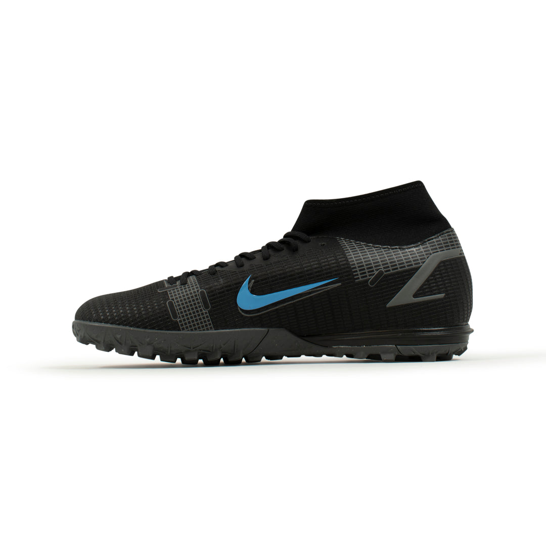 Nike Mercurial Superfly 8 Academy Black Blue Turf – Classic Soccer