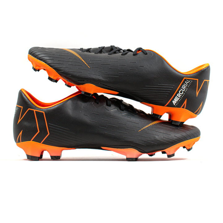 Nike Mercurial Vapor 12 Pro Black Orange FG – Classic Soccer Cleats