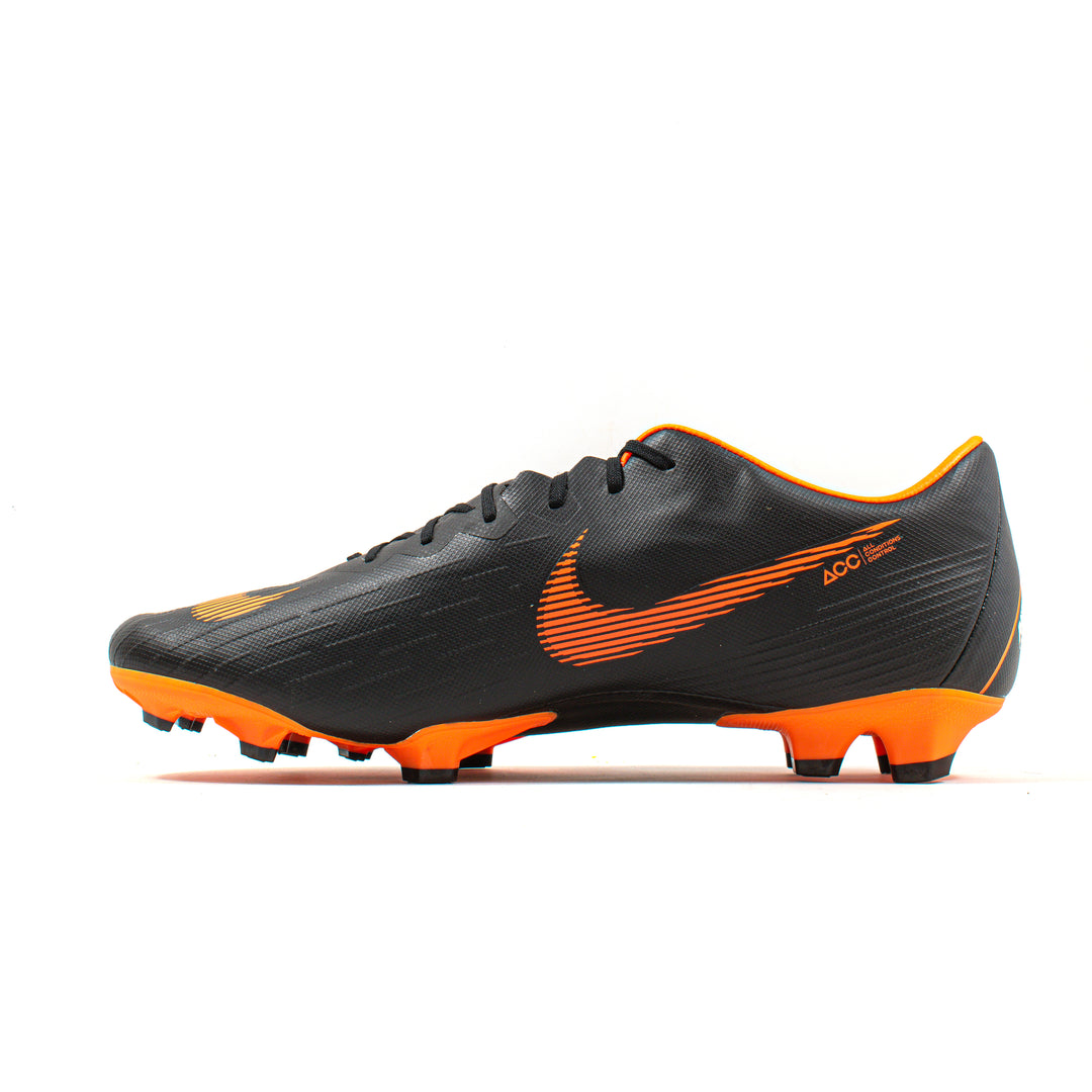 Nike Mercurial Vapor 12 Pro Black Orange FG – Classic Soccer Cleats
