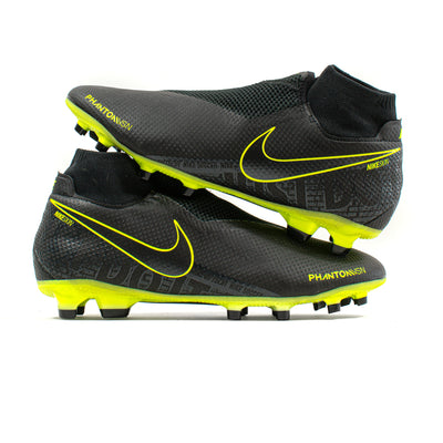Nike Phantom Vision Pro DF Black Yellow FG – Classic Soccer Cleats
