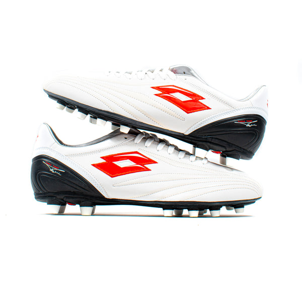 Lotto Zhero Mito Luca Toni White Leather FG – Classic Soccer Cleats