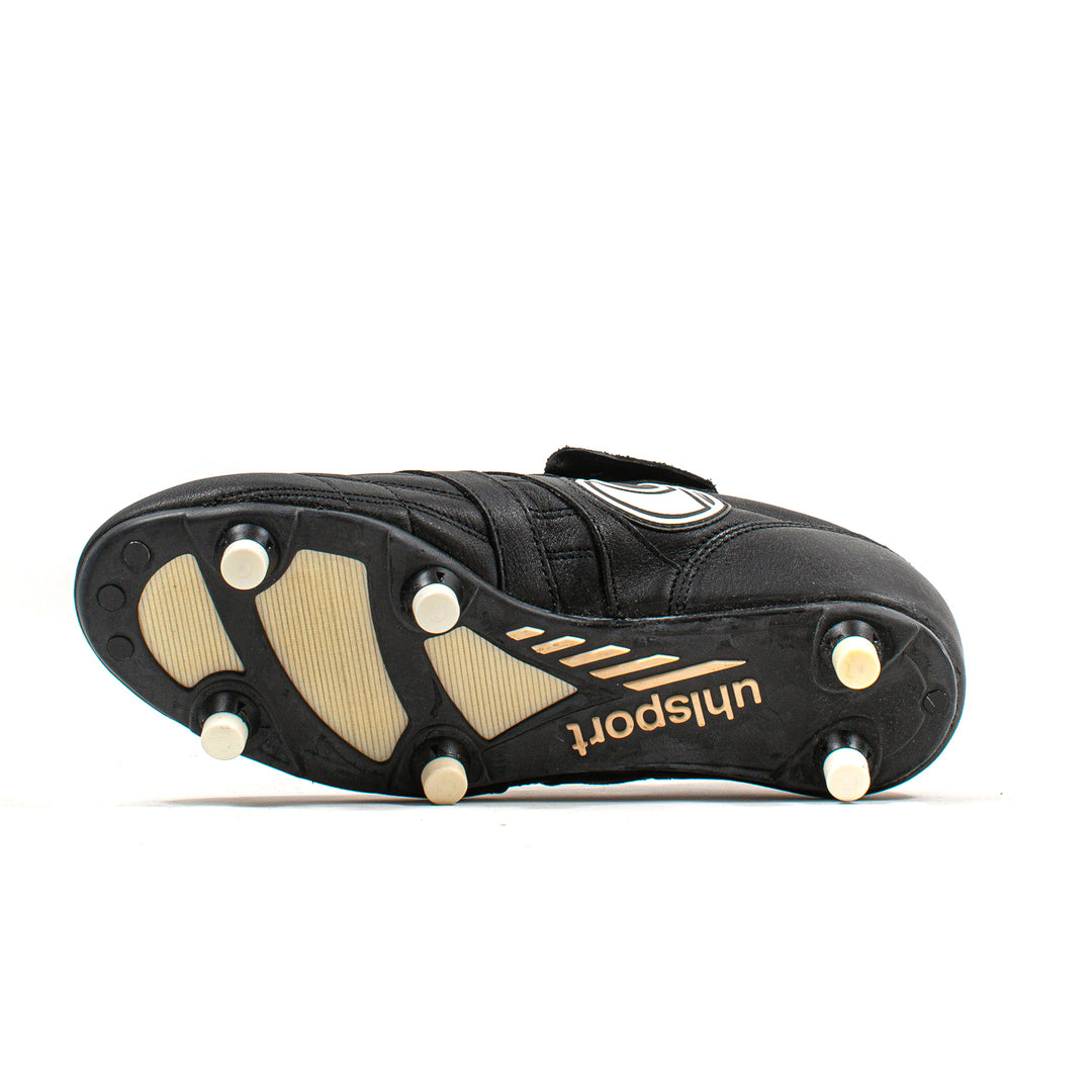 Uhlsport USA Supreme Black White SG – Classic Soccer Cleats display picture 1