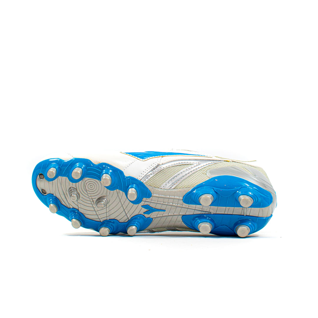 Diadora Maracana White Blue FG – Classic Soccer Cleats