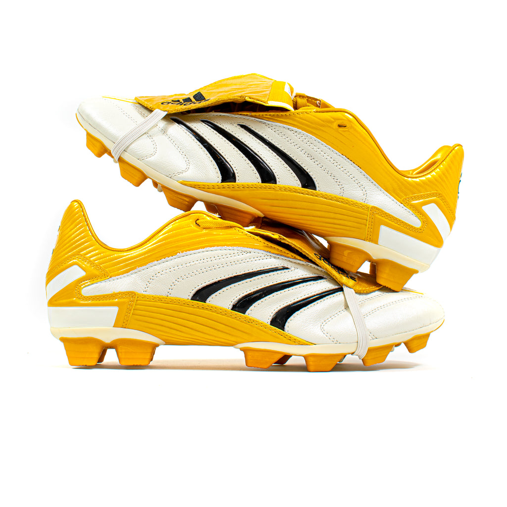 Adidas Predator Absolion Absolute White Gold FG Classic Soccer Cleats Adidas Predator Absolion Absolute White Gold FG Classic Soccer Cleats