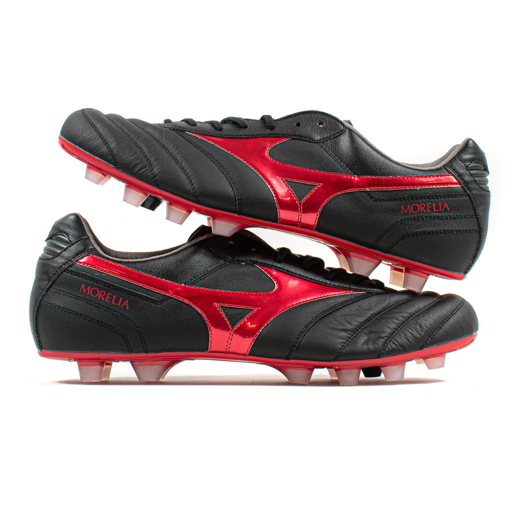 Mizuno Morelia II Elite Black Red FG – Classic Soccer Cleats