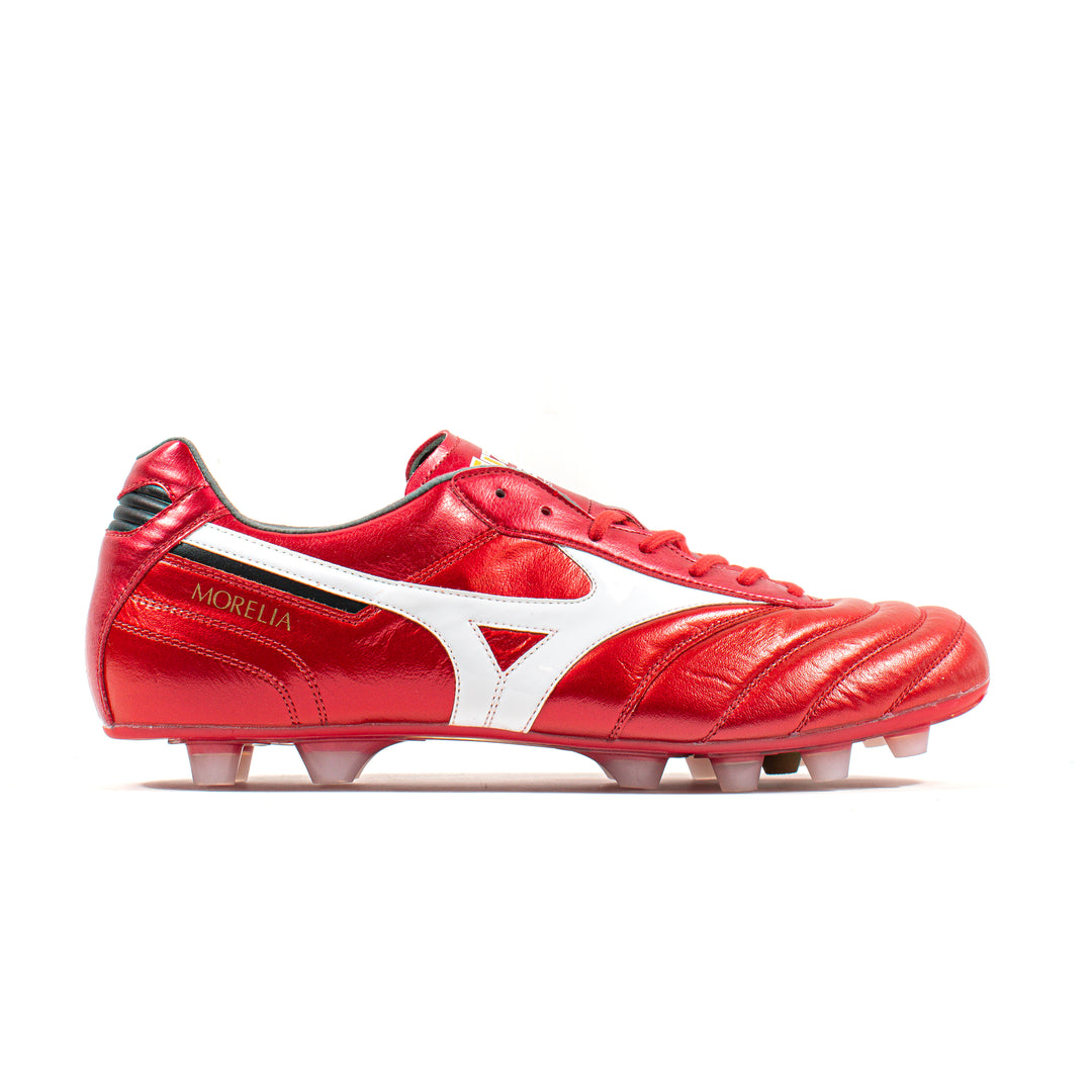 Mizuno Morelia II Elite Red White FG – Classic Soccer Cleats