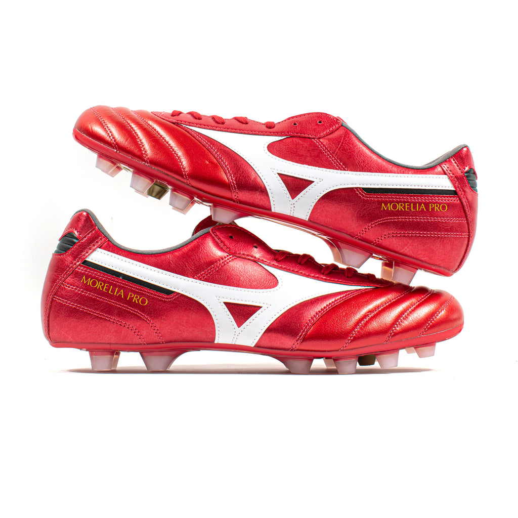 Mizuno 赤白ジャケット ボタン式 ポルテ　グランドコート JS Mizuno Morelia II Pro Red White FG – Classic Soccer Cleats