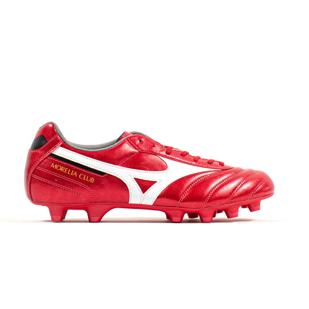 Mizuno Morelia II Club Red White FG – Classic Soccer Cleats