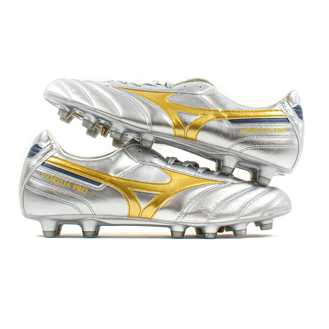 Mizuno Morelia II Pro Silver Gold FG – Classic Soccer Cleats