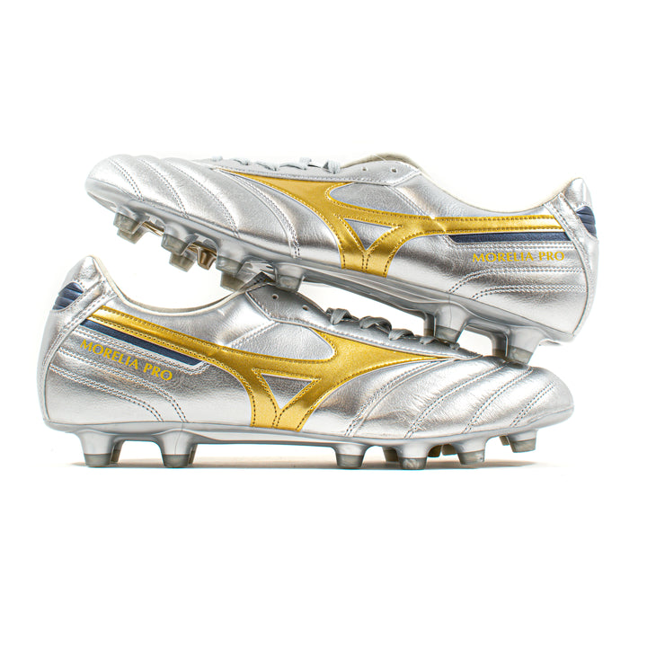 Mizuno Morelia II Pro Silver Gold FG – Classic Soccer Cleats