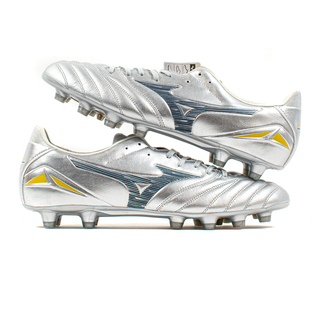 Mizuno Morelia Neo IV Pro Silver Black FG – Classic Soccer Cleats