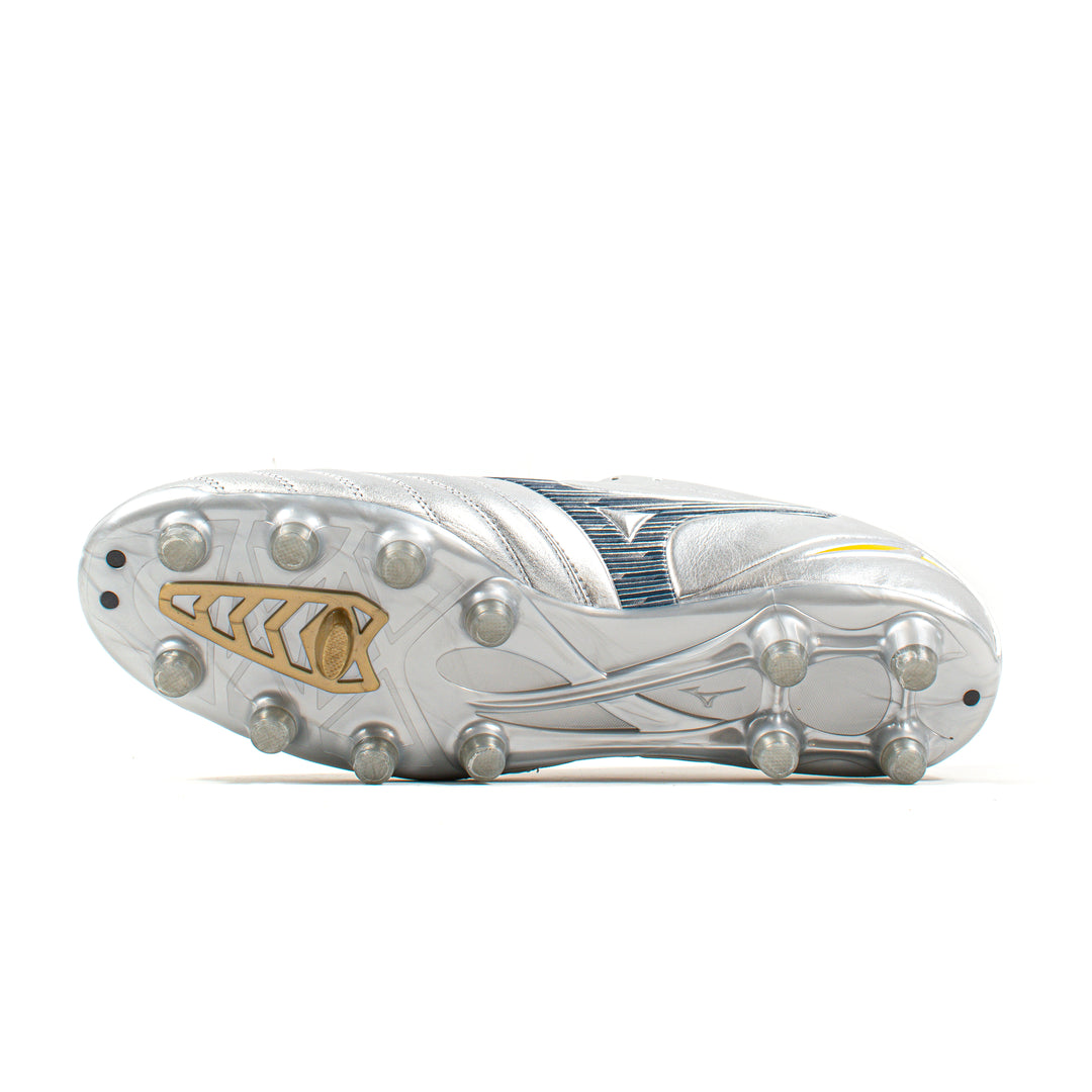 Mizuno Monarcida Neo III Pro Silver Black FG – Classic Soccer Cleats
