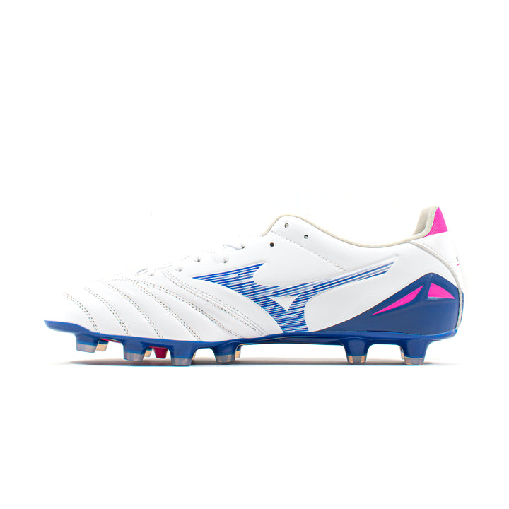Mizuno Morelia Neo IV Pro White Blue FG – Classic Soccer Cleats